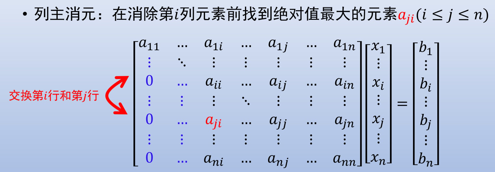 列主消元
